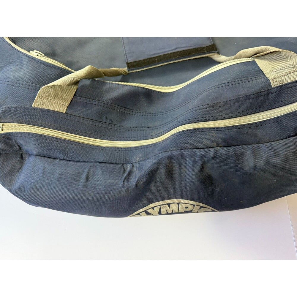 Vintage Olympic Diver Scuba Gear Bag Large Navy Blue Multi-Pocket Heavy Duty - Picture 4 of 12